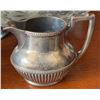 Image 9 : Silver Plated Creamer, Mechanical Napkin Holder, and Tiered Tray Set