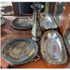 Image 1 : Decorative Silver Plate and Brass Tableware Lot
