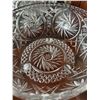 Image 9 : Pressed Glass Table Set with Creamer, Sugar Bowl, Tray, and Serving Bowl