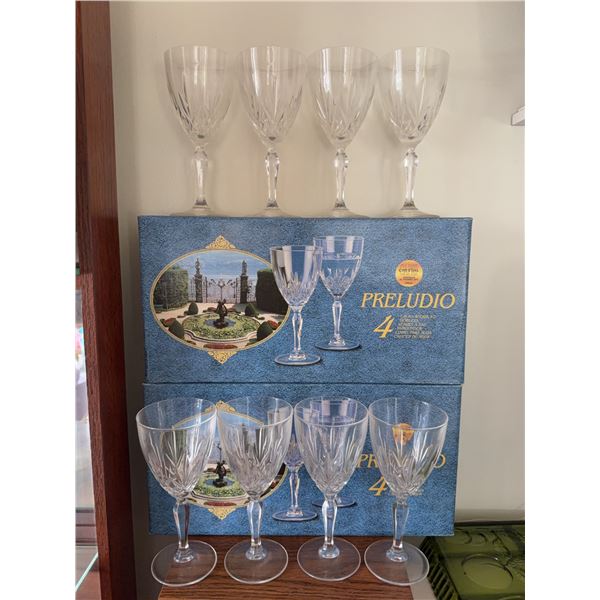 Capri Preludio 24% Lead Crystal Water Goblets, Set of 8