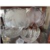Image 1 : Pressed Glass Serving Bowls, Platters, and Plates Including Studio Nova and Arcam