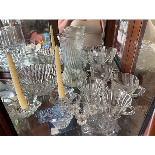 Clear Pressed Glass Tableware