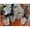Image 1 : Anchor Hocking Wexford 6 Piece Bar Set and Vincennes Crystal Covered Dish