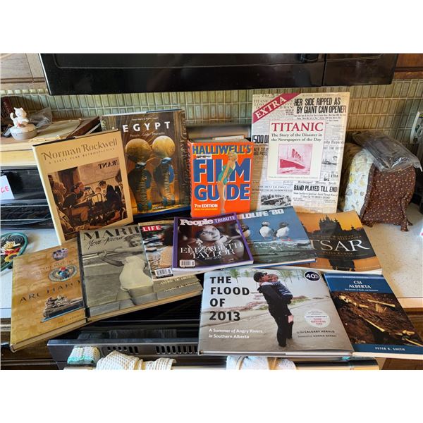 Books and Magazines on History, Art, Film, and Notable Figures
