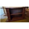 Image 2 : Wood Veneer Entertainment Console with Open Shelves