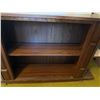 Image 5 : Wood Veneer Entertainment Console with Open Shelves