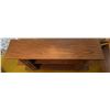 Image 6 : Wood Veneer Entertainment Console with Open Shelves