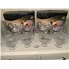 Image 3 : Dublin Crystal Ice Cream/Dessert Cups and Embossed Glass Mugs Set