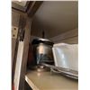 Image 4 : Contents of Cupboard Including Pyrex, Corelle, and Glassware