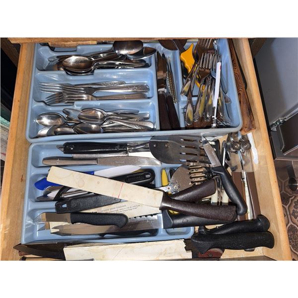 Kitchen Utensils and Flatware Lot