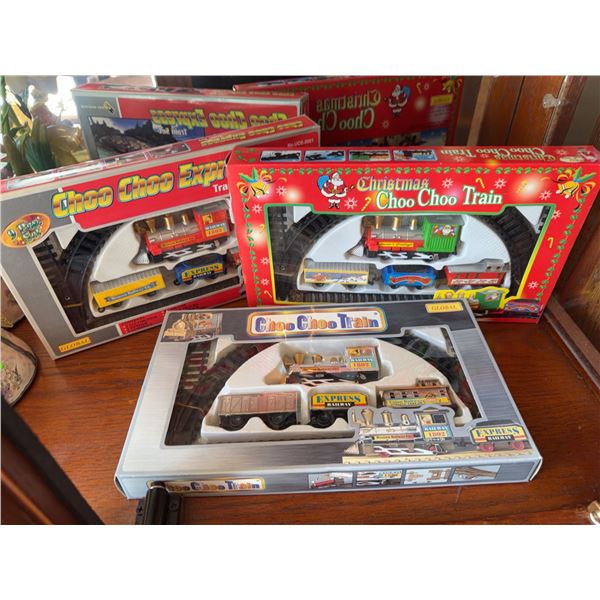 Brand New In Box Choo Choo Train Sets (3 Sets, Global, Battery Operated)