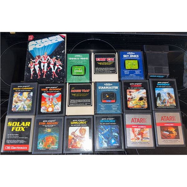 Atari Video Game Cartridges Collection