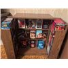 Image 1 : Woodgrain Storage Cabinet With 60 VHS Tapes