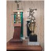 Image 4 : Bowling Trophies and Framed Athletics Medals Collection