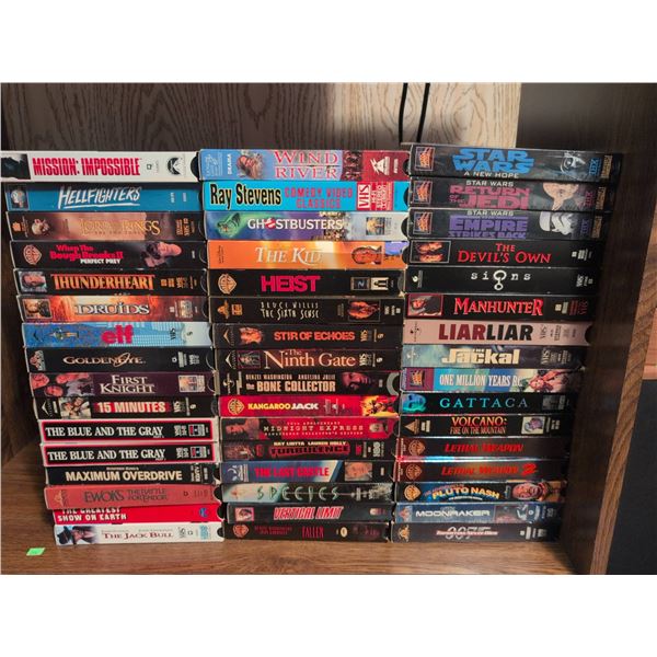 VHS Movies Assorted Titles and Genres