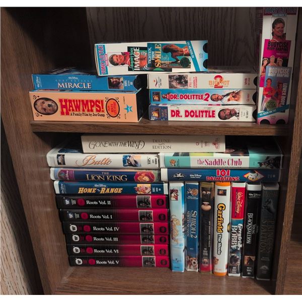 VHS Tapes Including Disney and Classics