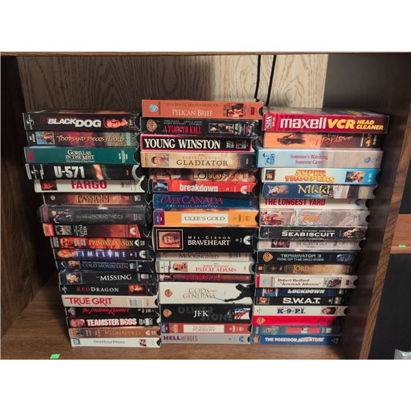 36 Assorted VHS Movies