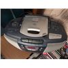 Image 4 : CD Music Collection with CD Player, Cassette Deck, and Storage Rack