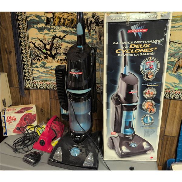 Fantom Cyclone XT Upright Vacuum with Dirt Devil Hand Vac