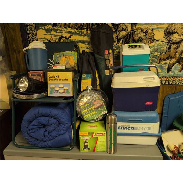 Coleman Camping Gear, Coolers, Chairs, Stoves, and Accessories