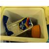 Image 7 : Camping and Fishing Gear Lot With Bugle Boy Vest, Coolers, Tackle Boxes