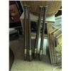 Image 5 : Wood Chairs, Cushions, Carpet Mats, and Folding Table