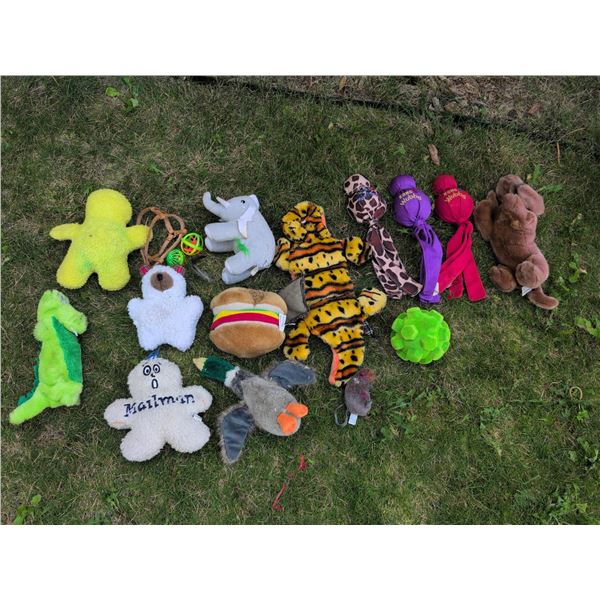 Plush and Rope Dog Toys Lot