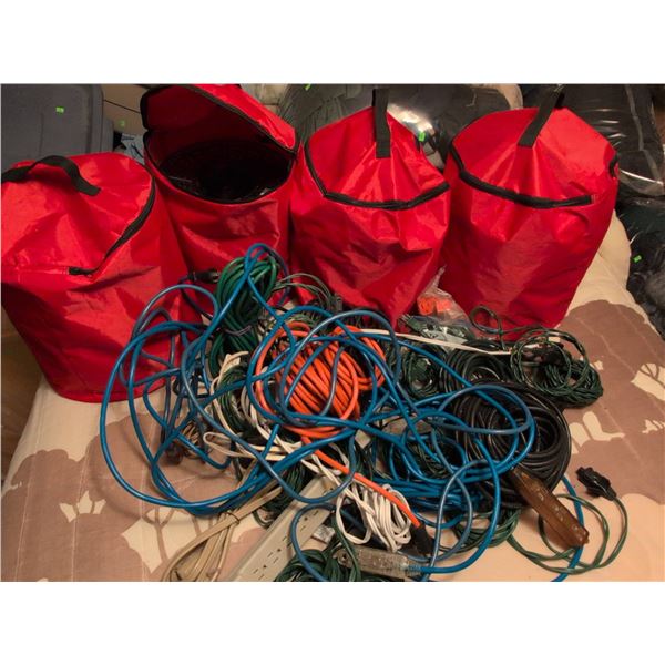 Holiday Lights, Power Strips, and Extension Cords Lot