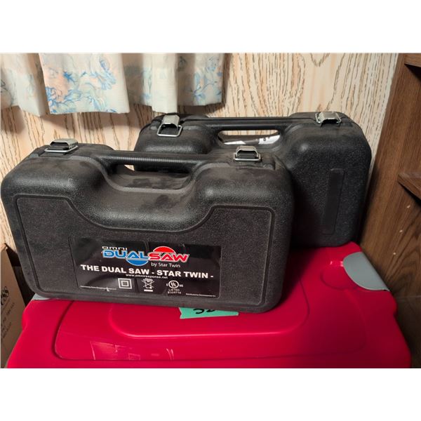 DualSaw Startwin Counter Rotating Saw Lot with Cases and Manuals