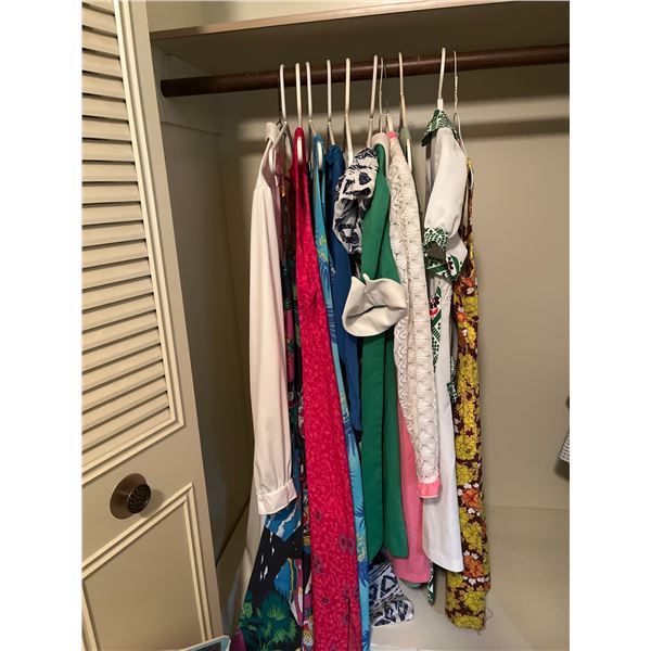 Vintage Women's Dresses in Various Sizes, Mixed Materials and Styles