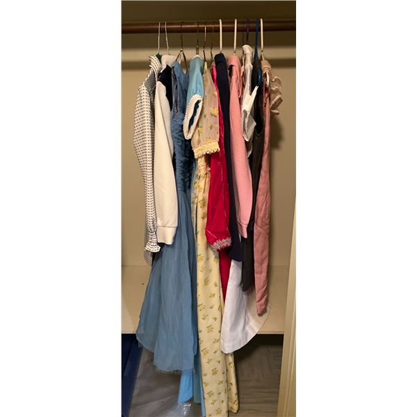 Vintage Women's Dresses in Various Sizes, Mixed Materials and Styles
