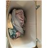 Image 4 : Vintage Mid-Century Hamper with Pajama Lot