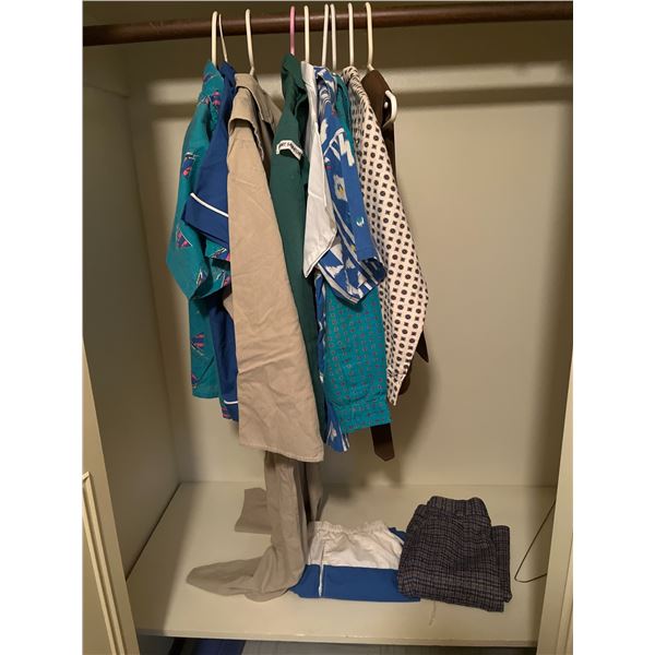 Vintage Boys Clothing Lot, Mix of Shirts, Jacket, Vest, Shorts, Various Sizes