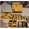Image 1 : DeWalt Tool Lot with Heat Gun, Drill Bit Sets, Hole Saw, and Accessories