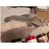 Image 6 : Plastic Mugs, Framed Racing Print, Wooden Toys, and Faux Fur Tails