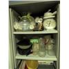 Image 2 : Kitchenware Items Including Teapot, Glassware, Tupperware, and Electric Percolator