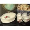Image 2 : Globe, Snack Plate Set, Decorative Box, Cards, and Avon Bottle