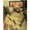 Image 3 : Globe, Snack Plate Set, Decorative Box, Cards, and Avon Bottle