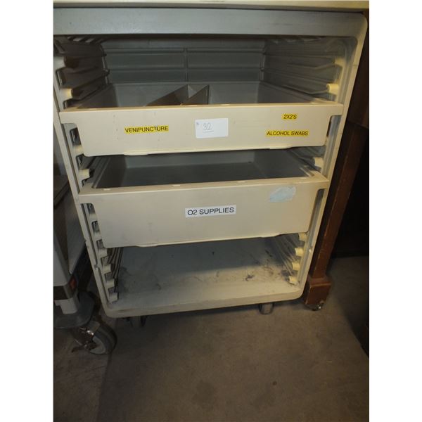 Two Plastic Storage Cabinets