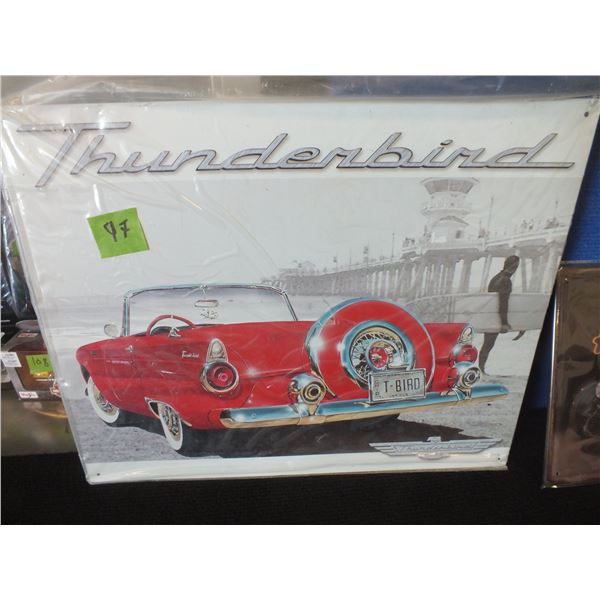 12"x16" Metal Thunderbird Sign