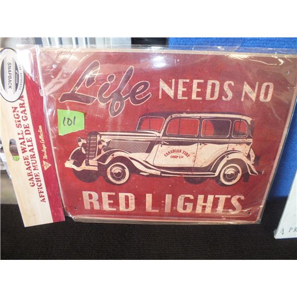 13" x 10" Metal Sign
