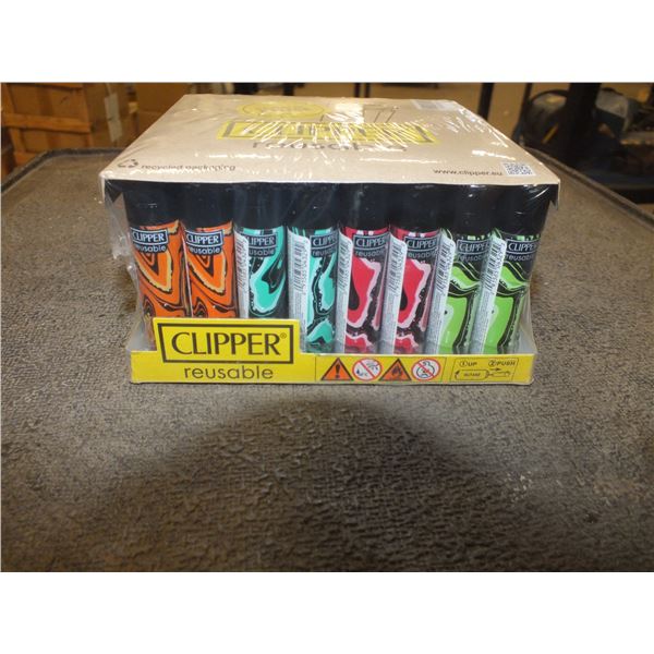 1 Box Of 48 Clipper Reusable Lighters