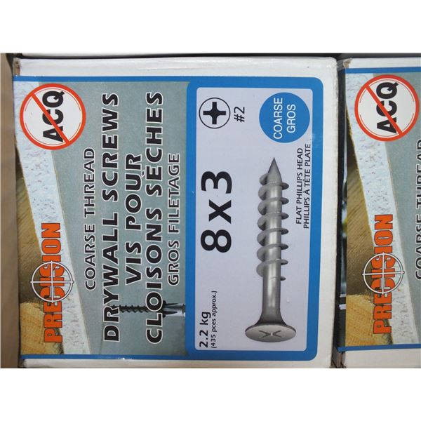 1 Case Of 4 8x3 Deck Screws