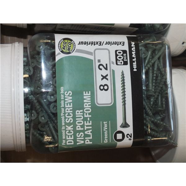 1 Case Of 6 8x2" Deck Screws