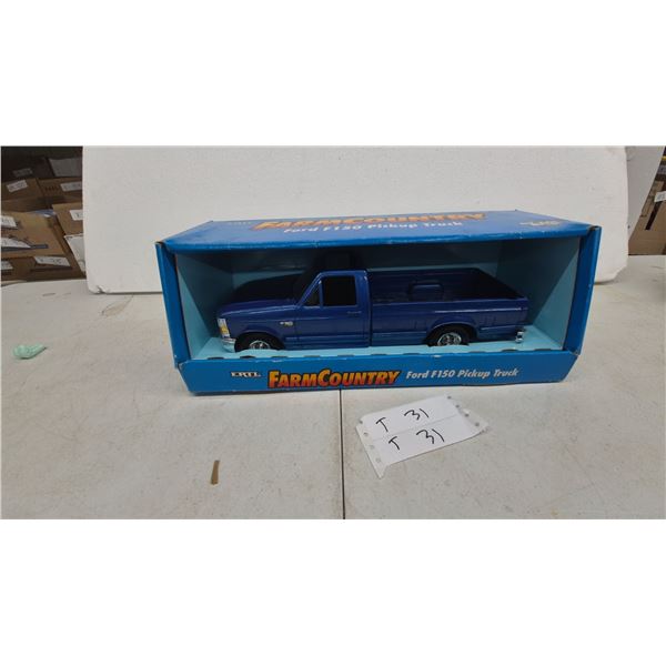 ERTL FarmCountry Ford F-150 XLT Pickup Truck, 1/16 Scale Die-Cast, Blue, Early-Mid