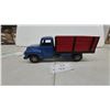 Image 3 : Vintage Structo Stake-Side Pressed-Metal Truck, Blue Cab and Red Bed, 14” Long