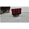 Image 4 : Vintage Structo Stake-Side Pressed-Metal Truck, Blue Cab and Red Bed, 14” Long