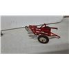 Image 10 : Tru-Scale Pressed Steel Sickle Mower, Grain Drill, and 4-Bottom Plow, circa