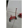Image 5 : Tru-Scale Pressed Steel Sickle Mower, Grain Drill, and 4-Bottom Plow, circa