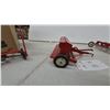 Image 7 : Tru-Scale Pressed Steel Sickle Mower, Grain Drill, and 4-Bottom Plow, circa
